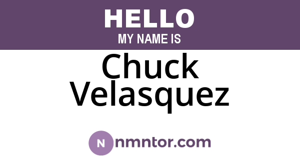 Chuck Velasquez