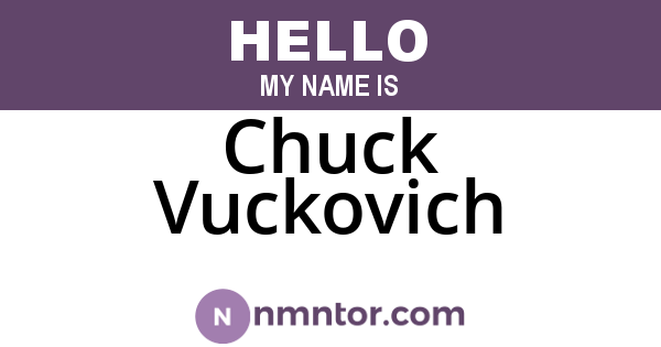 Chuck Vuckovich