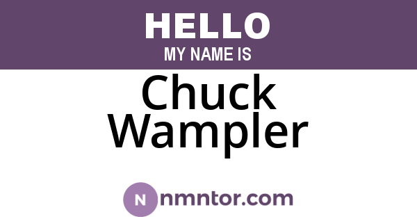 Chuck Wampler