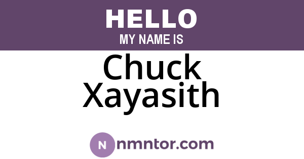 Chuck Xayasith