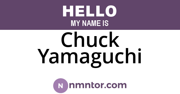 Chuck Yamaguchi