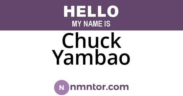 Chuck Yambao