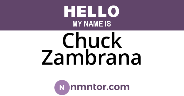 Chuck Zambrana
