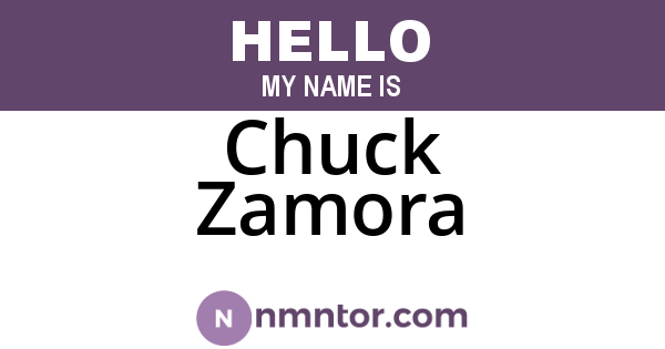 Chuck Zamora