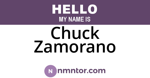 Chuck Zamorano