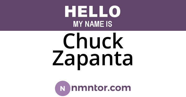 Chuck Zapanta