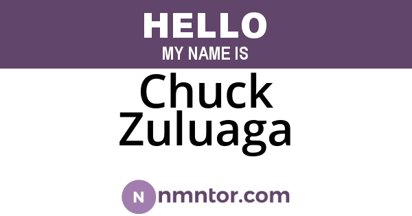Chuck Zuluaga