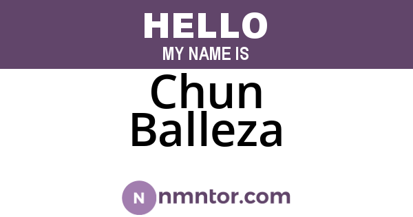 Chun Balleza