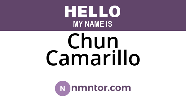 Chun Camarillo