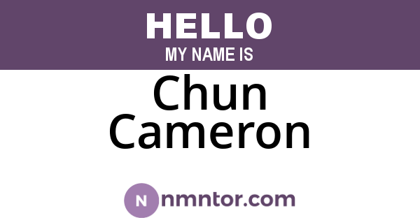 Chun Cameron