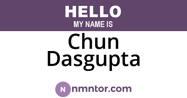 Chun Dasgupta