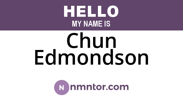 Chun Edmondson