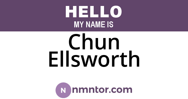 Chun Ellsworth