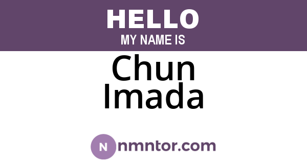 Chun Imada