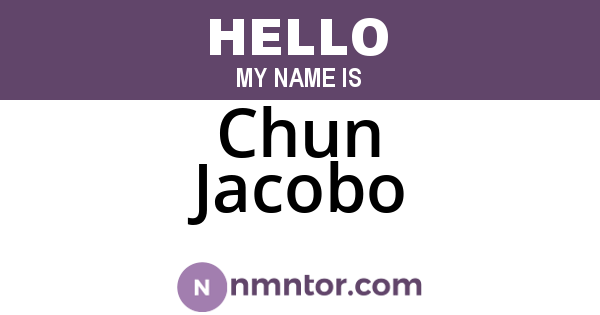 Chun Jacobo