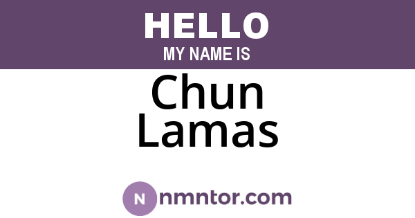 Chun Lamas