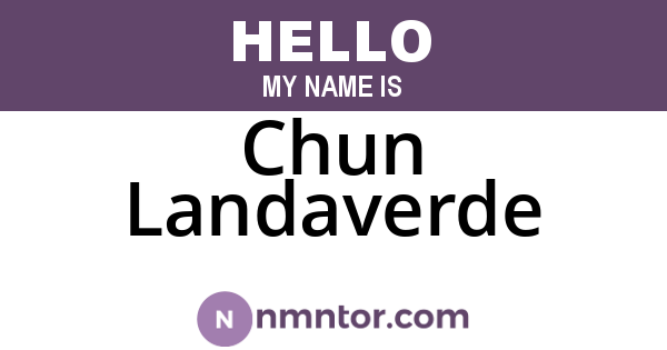 Chun Landaverde