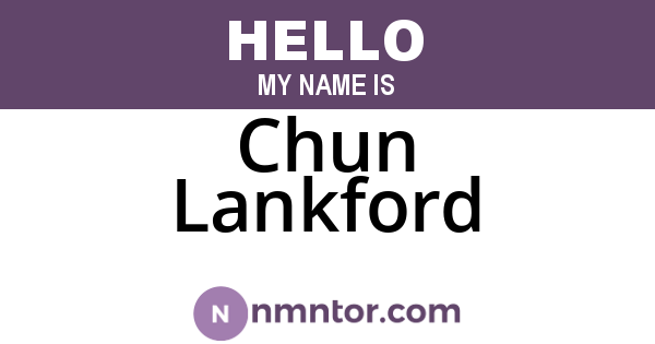 Chun Lankford