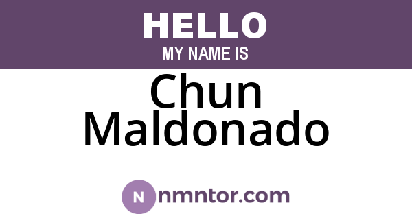 Chun Maldonado
