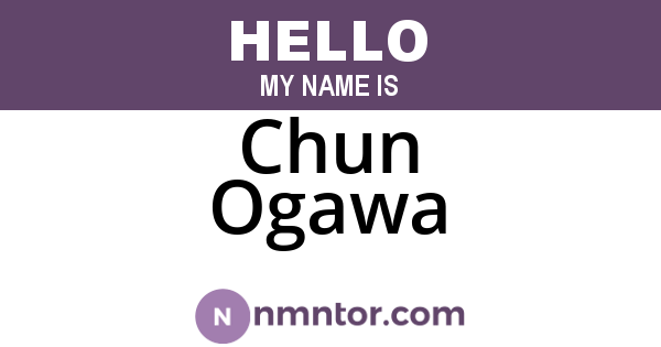 Chun Ogawa