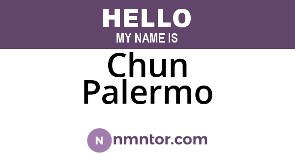 Chun Palermo