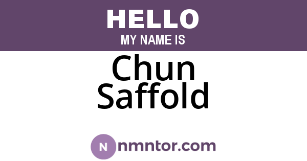 Chun Saffold