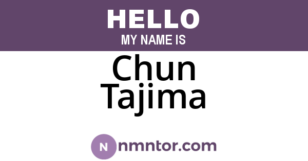 Chun Tajima