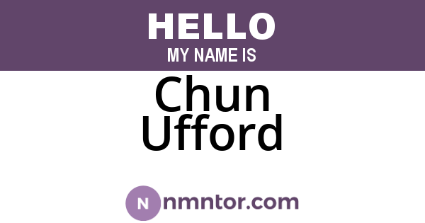 Chun Ufford