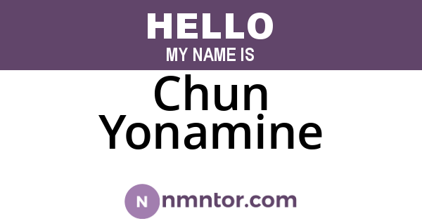 Chun Yonamine