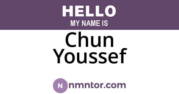 Chun Youssef