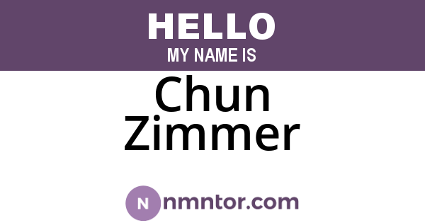 Chun Zimmer