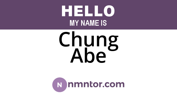 Chung Abe