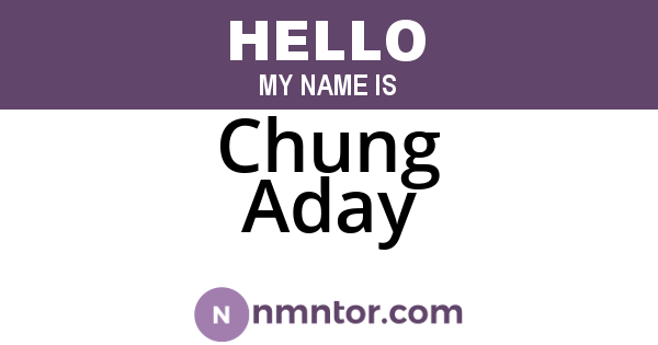 Chung Aday