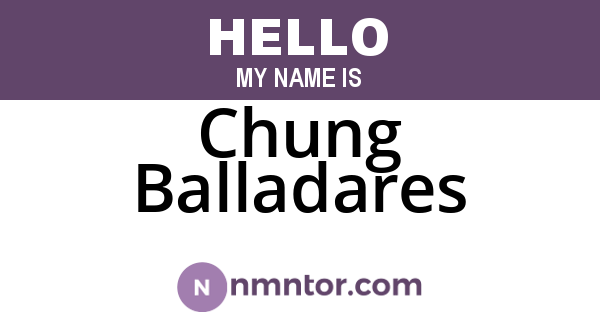 Chung Balladares