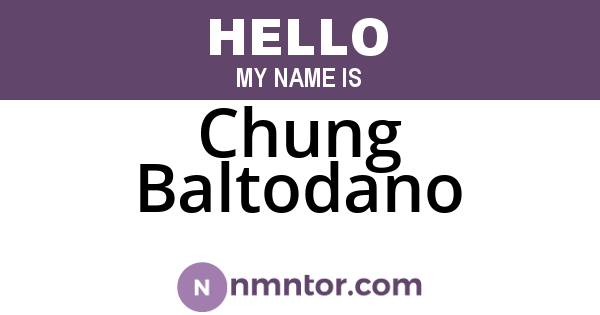 Chung Baltodano