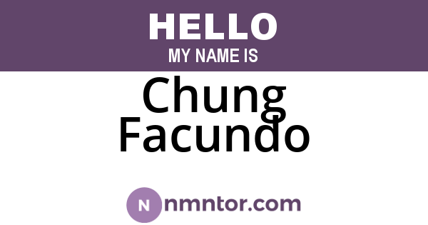 Chung Facundo