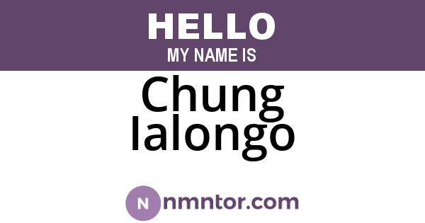 Chung Ialongo