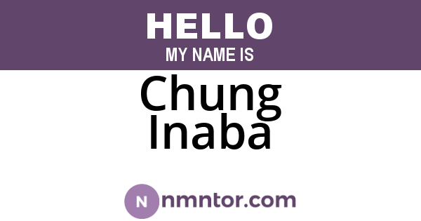Chung Inaba