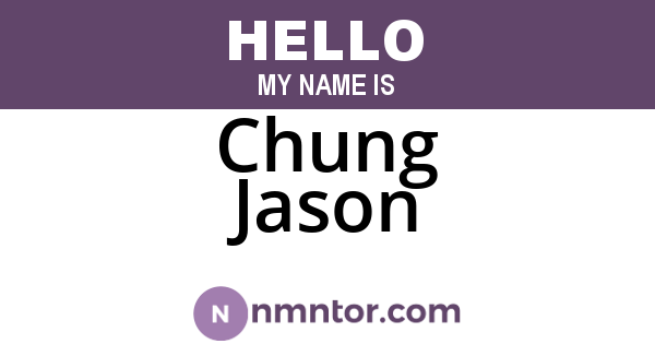 Chung Jason