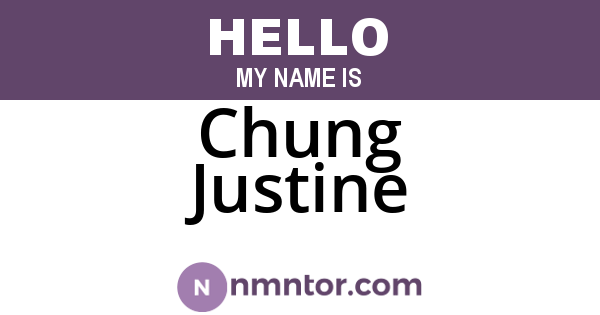 Chung Justine