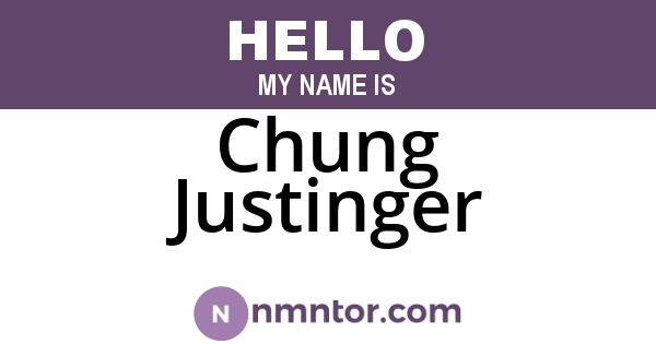 Chung Justinger