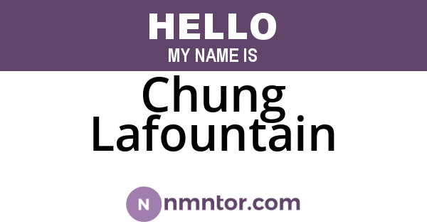 Chung Lafountain