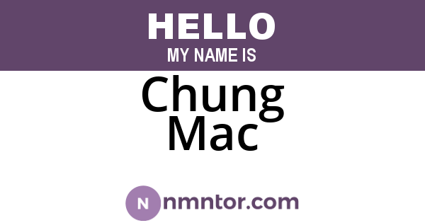 Chung Mac