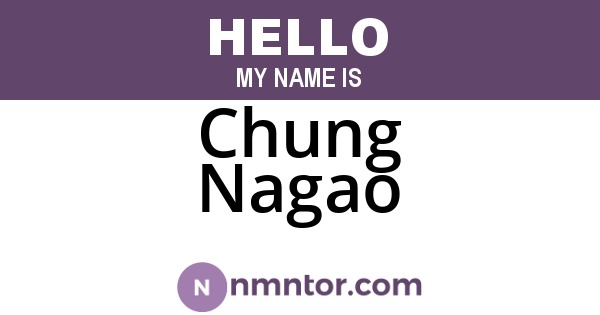 Chung Nagao