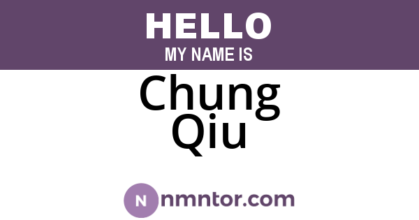 Chung Qiu