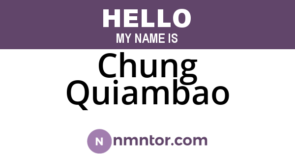 Chung Quiambao