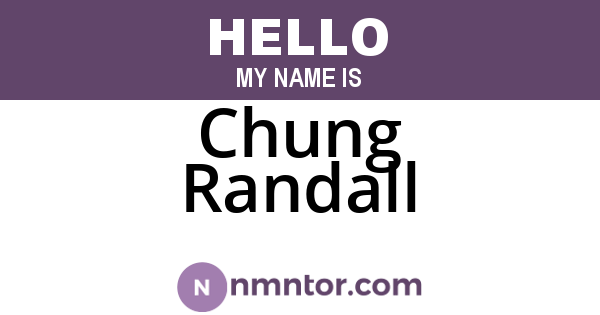 Chung Randall