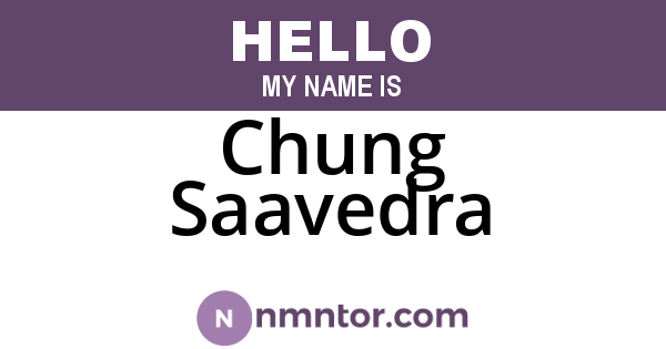 Chung Saavedra