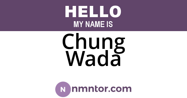 Chung Wada