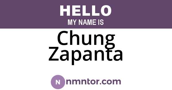 Chung Zapanta